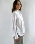 FFC - 12400 | 1030 - Bluse mit Mao-Kragen - weiß