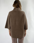 FFC - 12032 | 1295 - Strickjacke mit Reißverschlussrippe - Haselnuss