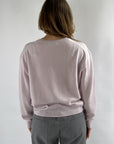 FFC - 12071 | 1207 - Kurzer Pullover mit V-Ausschnitt - Zartrosa