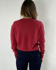 FFC - 12071 | 1273 - Kurzer Pullover mit V-Ausschnitt - Himbeere