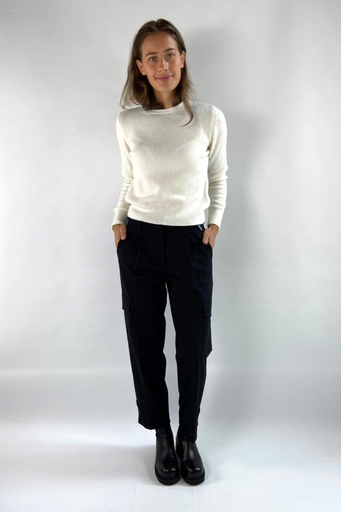 Anneclaire - D0859 201 - Pull ronde hals wolmix - off-white