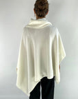 Anneclaire - D0861 201 - Cape-Pullover mit losem Kragen - Off-White