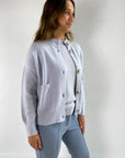 Anneclaire - D0728 270 - Kurze Weste mit 2 Taschen - eisblau