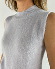 Anneclaire - D0729 270 - Tanktop mit Stehkragen - eisblau