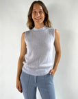 Anneclaire - D0729 270 - Tanktop mit Stehkragen - eisblau