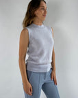 Anneclaire - D0729 270 - Tanktop mit Stehkragen - eisblau