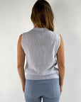Anneclaire - D0729 270 - Tanktop mit Stehkragen - eisblau