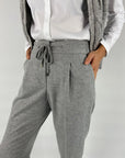 Peserico - P04887 | A71 - Hose mit Stretch-Krawatte aus Flanell
