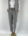 Peserico - P04887 | A71 - Hose mit Stretch-Krawatte aus Flanell