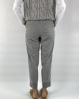Peserico - P04887 | A71 - Hose mit Stretch-Krawatte aus Flanell
