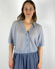 FFC – Cardigan Waffelstruktur – Ciel – 15017