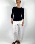 FFC - Fijngebreid Shirt met U-hals - Midnight - 15050 | 1038