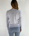 Anneclaire - D0812 270 - Rundhalspullover mit Strass-Detail - Eisblau