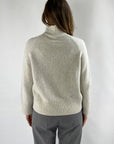 Anneclaire - D0901 201 - Pullover mit Kragen, Montant, Winter, Baumwolle - Silbergrau