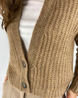 Peserico - S99630F03 | G46 – Strickjacke Alpaka-Mix – Macchiato