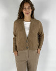 Peserico - S99630F03 | G46 – Strickjacke Alpaka-Mix – Macchiato