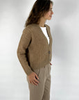 Peserico - S99630F03 | G46 – Strickjacke Alpaka-Mix – Macchiato