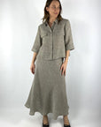 Hemisphere - Linnen Blouse Rinda - Taupe