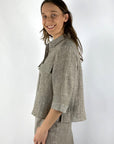 Hemisphere - Linnen Blouse Rinda - Taupe