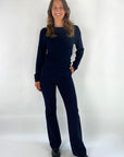 Oscar the collection - Iman top - Pullover mit Strukturstrick - Navy