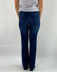 Cambio - Paris flared | 9268 - Jeans mit Detail - mid ink used