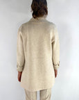 Exterior - 59580 Crema - Tweed Blazerweste mit 2 Taschen - Beige