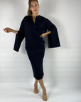 Natan - BIG 140 - Hemdbluse Scuba Split Sleeve - Navy