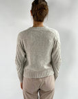 D'exterior - 59482 Onice - Cardigan kort breipatroon - mastiek