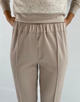 Exterior - 59901 Nocciola - Elastische Basic-Hose - Haselnuss