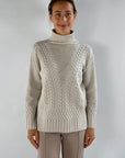Außen - 59102 Onice - Pull Rollkragen Strickmuster - Mastix