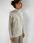 Außen - 59102 Onice - Pull Rollkragen Strickmuster - Mastix