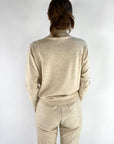 Außen - 59565 | creme - Tweed Rollkragenpullover - creme
