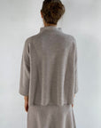 Hemisphere - 2424623-17 - Pull-Boxy-Rollkragenpullover - greige