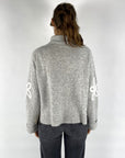 Hemisphere - 242C515FS-17 - Pull-Blume gehäkelt - grau