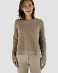 Hemisphere - 2421224SQBI-12 - Pailletten-Pullover - Karamell