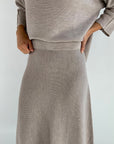 Hemisphere - 2424622H-17 - Midi-Strickrock - greige