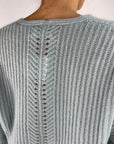 Hemisphere - 2422005-17 - Pull V Kaschmir Seide - blaue Wolke