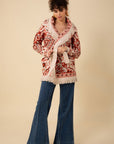 Hale Bob - Cameron 48DN330A - Strickjacke mit Jacquard-Fransen - ELFENBEIN