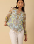 Hale Bob - Renata 4YAS210A - Hemdbluse Print - türkis