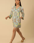 Hale Bob - Zariah 4YAS610B - Kleid kurz V Perlen - türkis