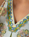 Hale Bob - Zariah 4YAS610B - Kleid kurz V Perlen - türkis