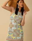 Hale Bob - Amber 4YAS612A - Kurzes ärmelloses Jerseykleid - Türkis
