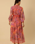 Hale Bob - Shelby 4YDD63L - Langes Chiffonkleid - Pink