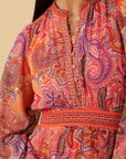 Hale Bob - Shelby 4YDD63L - Langes Chiffonkleid - Pink
