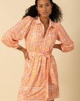 Hale Bob - Sloan 4YYU670A - Kleid bedrucktes mattes Jersey - orange