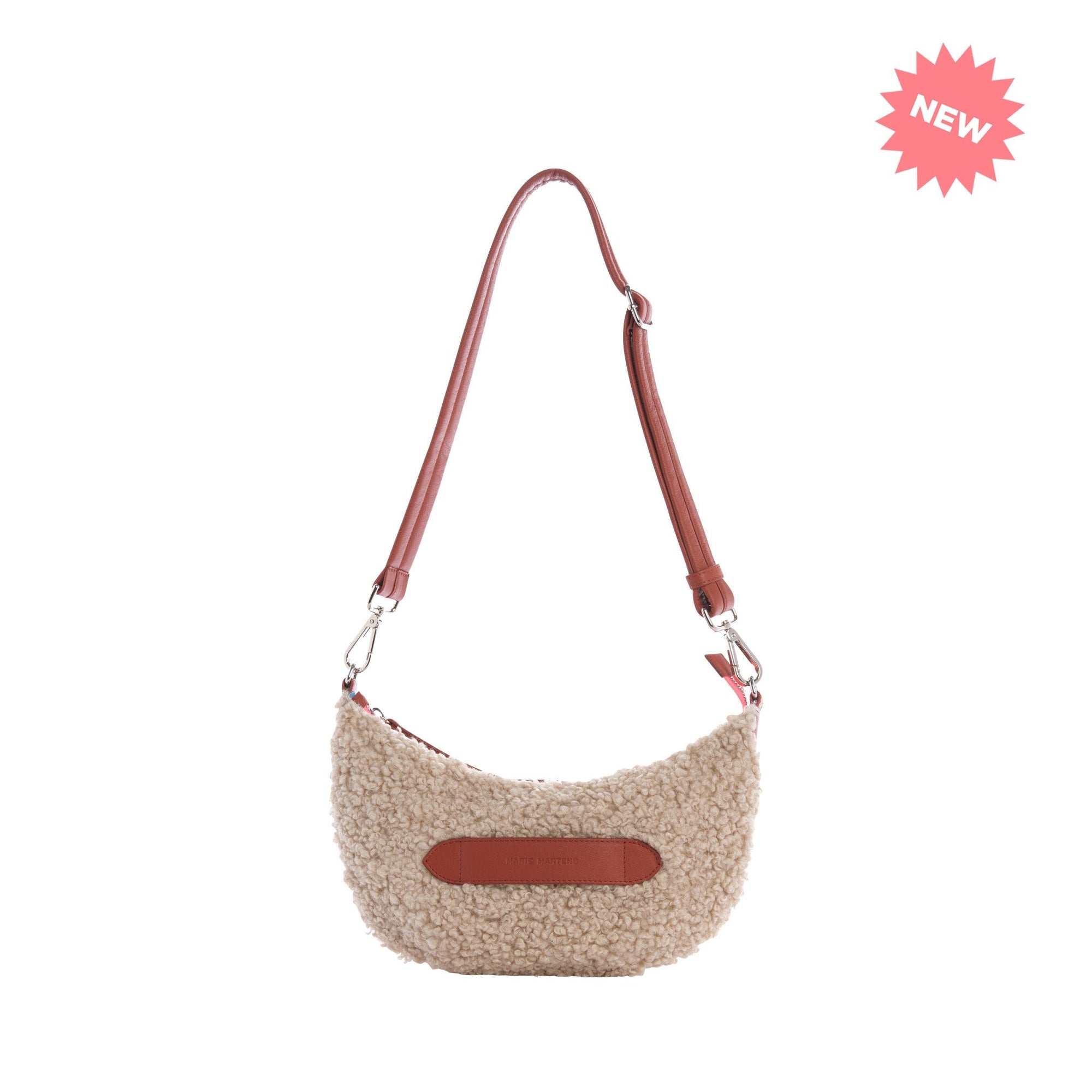 Marie Martens - Baby smile mouton - Handtas - cream brick
