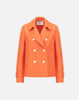 Harris Wharf – A2489MLX | 238 – Kurzer Trenchcoat aus gepresster Wolle