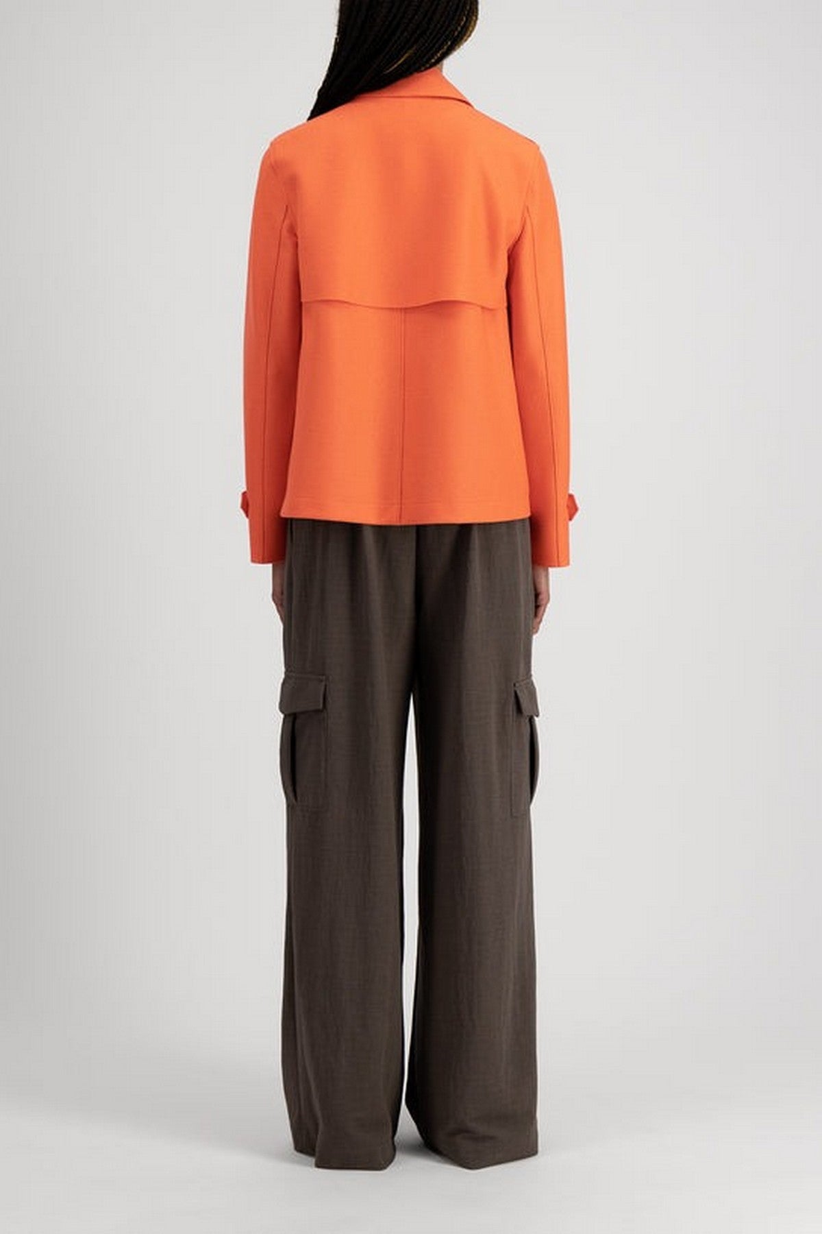 Harris Wharf - A2489MLX | 238 - Cropped trench pressed wool