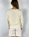 Anneclaire - D0603 1 - Pull V Shell Knit - Mastix
