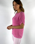 Anneclaire - D0593 725 - Pullover grober Netzstrick - rosa